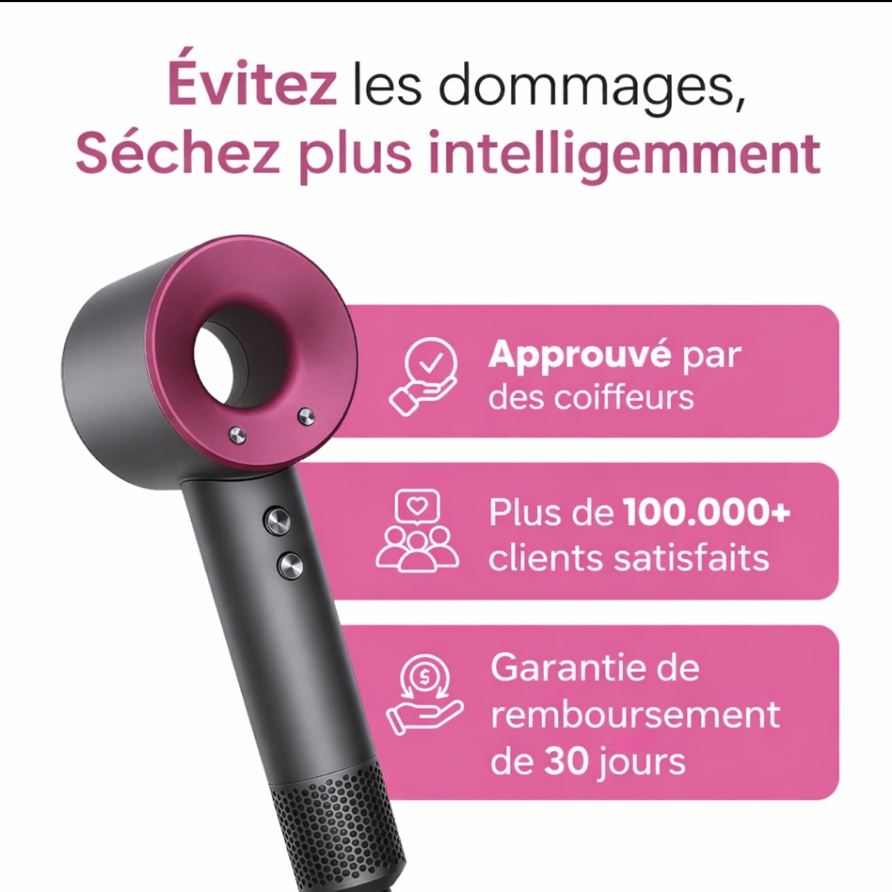 Sèche-cheveux 5 en 1 Arenzo